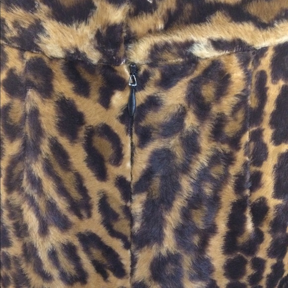 Adrienne Landau faux fur pencil skirt leopard 6 - Picture 7 of 7